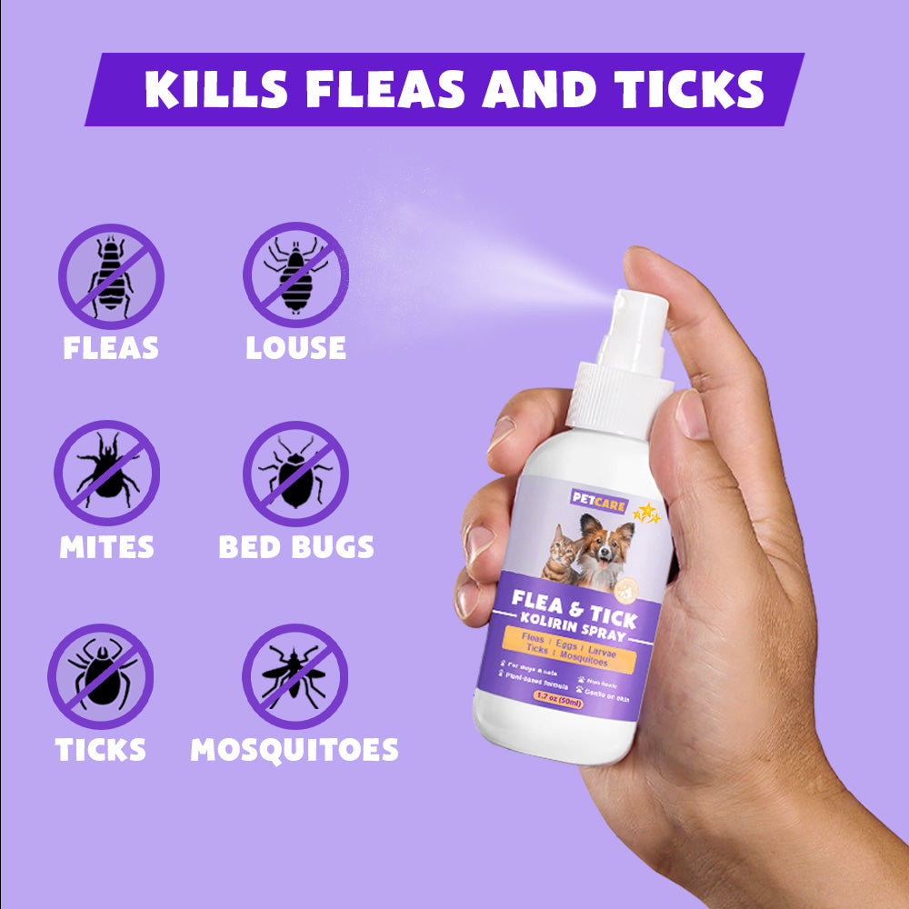 💥 2025 Limited Offer 70% ️⏳ PetCare™ Flea & Tick Kolirin Spray