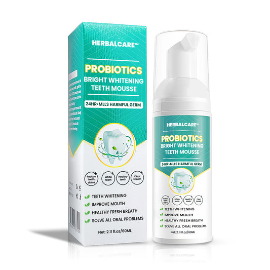 HERBALCARE™  Probiotics Bright Whitening Teeth Mousse -🔥 Ultimate Oral Wellness 🔥 LAST DAY SALE 70% OFF