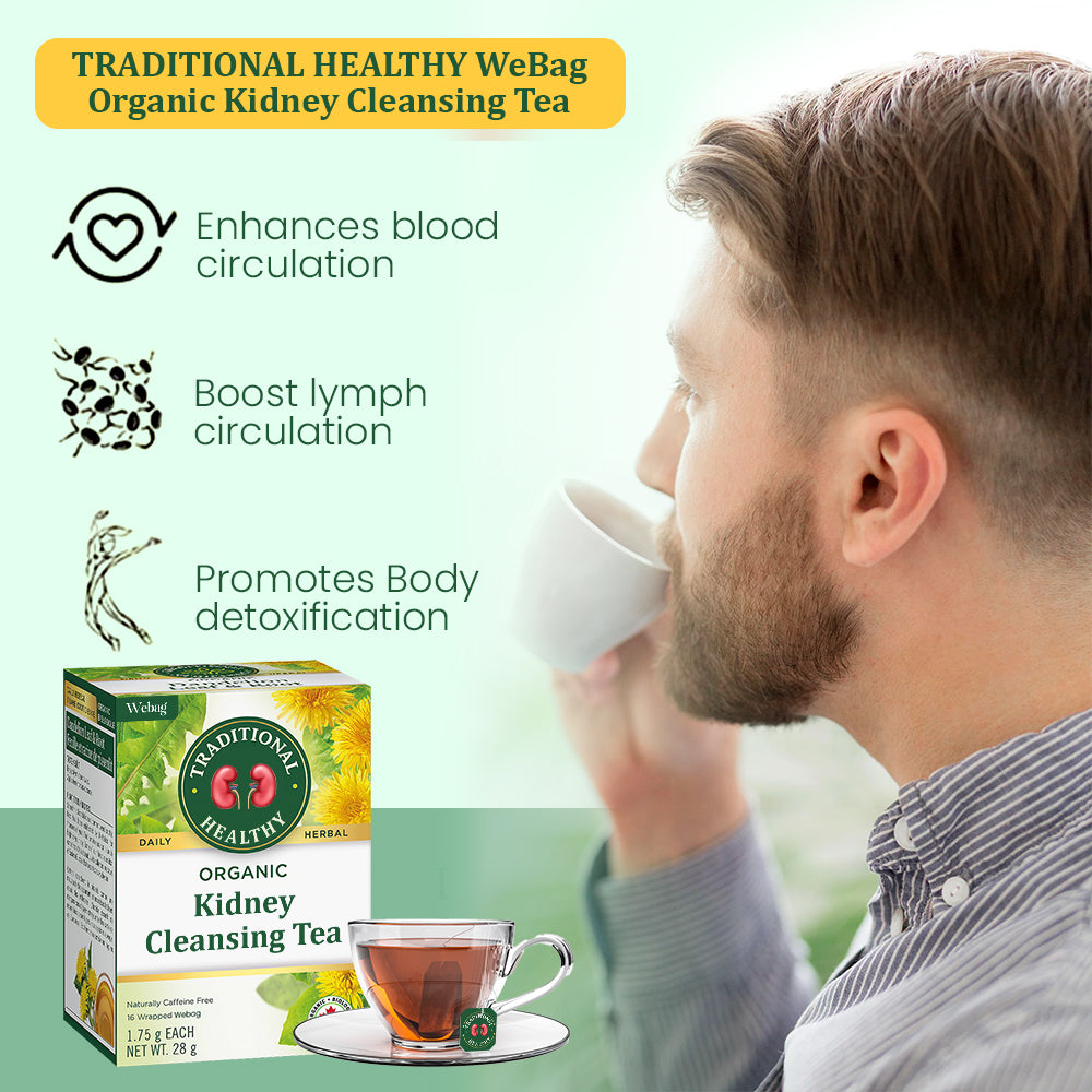 TRADITIONAL HEALTHY WeBag Organic Kidney Cleansing Tea - 💪 Fresh Kidney with Every Sip 💪