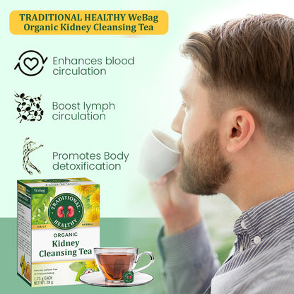 TRADITIONAL HEALTHY WeBag Organic Kidney Cleansing Tea - 🌿 Fresh Kidney with Every Sip 🌿