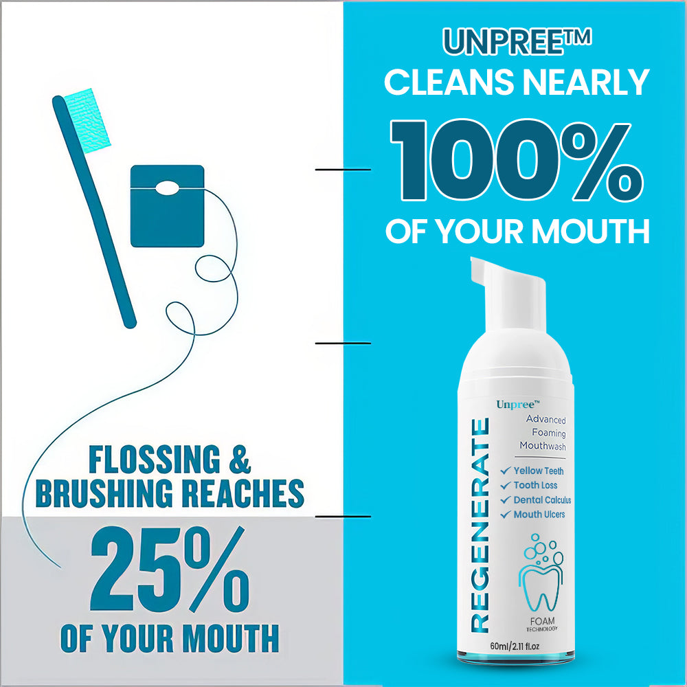 Unpree™ Regenerate Teeth Mouthwash - Foam Technology Solve All Oral Problems