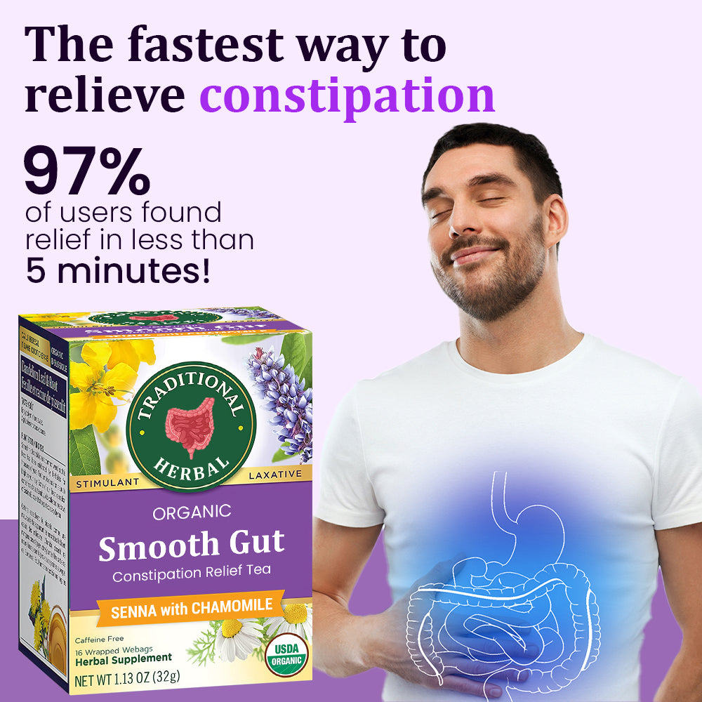 Traditional Herbal™ Organic Smooth Gut Constipation Relief Tea