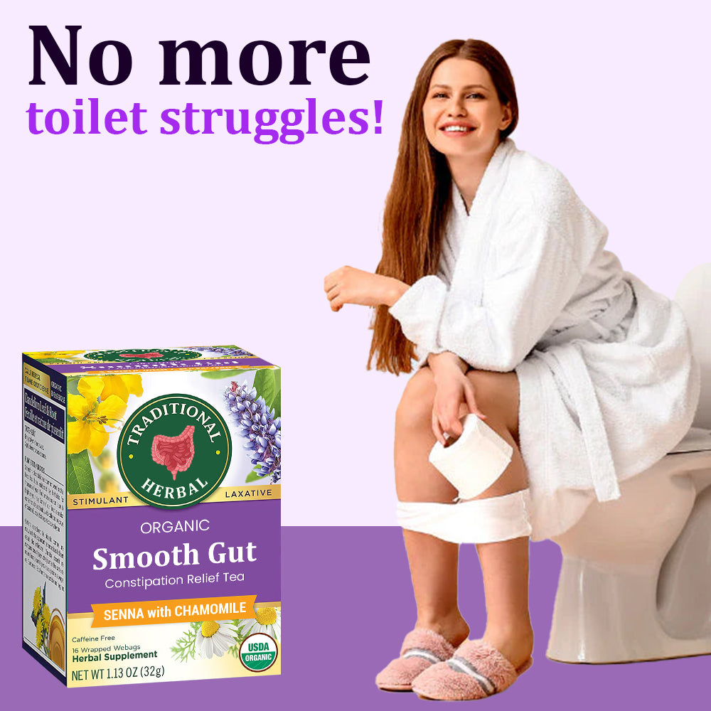 Traditional Herbal™ Organic Smooth Gut Constipation Relief Tea