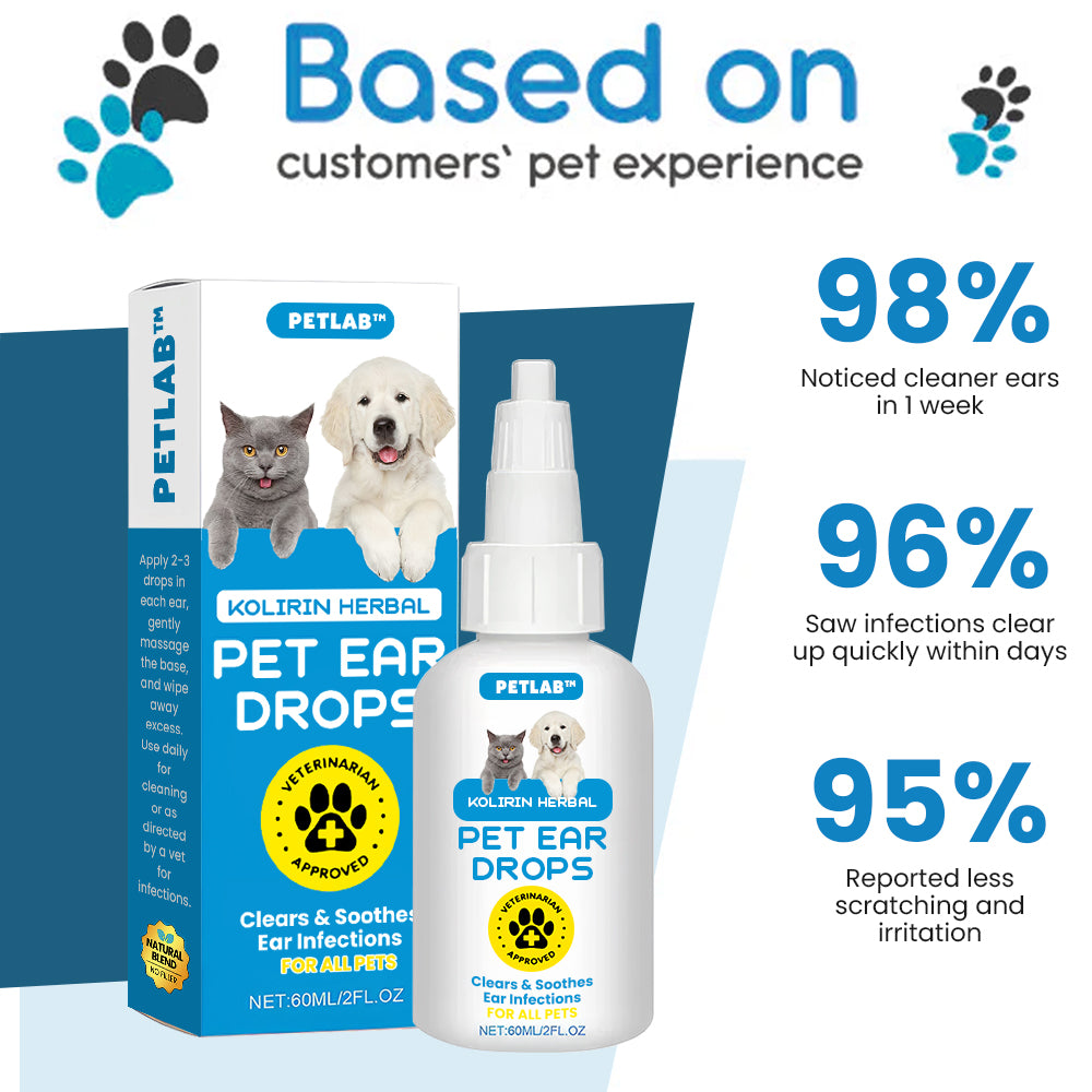 PetLab™ Korilin Herbal Pet Ear Drops 🔥 70% Limited Discounts