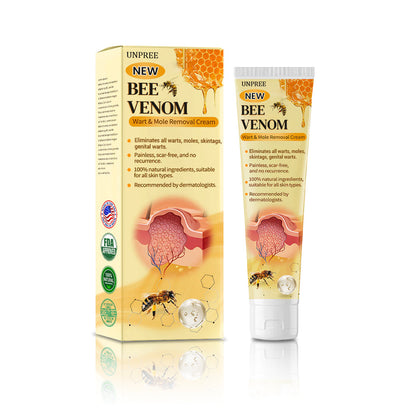 UNPREE™ New Bee Venom Wart And Mole Treatment Cream ✨Revive Radiant Skin✨LAST DAY 70% OFF